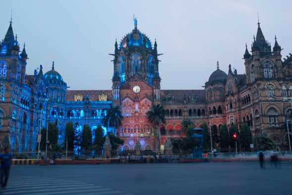 Churchgate at dusk