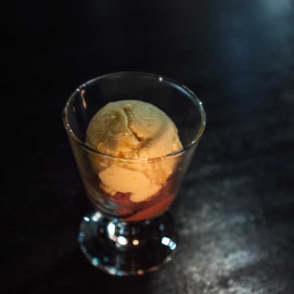 Scoops of jackfruit cardamom and chocolate coffee